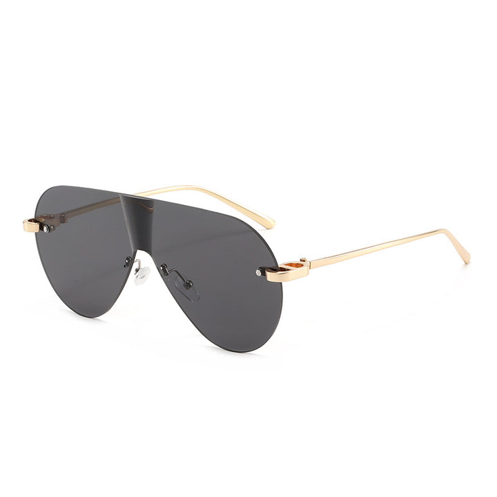 Dame Oversized solbriller i moderne aviator-stil Skanto