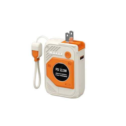 Stikkontakt-Powerbank med integrerte USB-porter Skanto