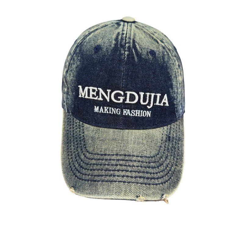 Herre Slitt Denim Baseball Cap Skanto 1784270408