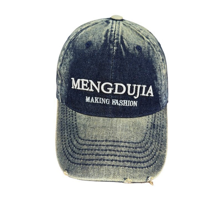 Herre Slitt Denim Baseball Cap Skanto 1784270408