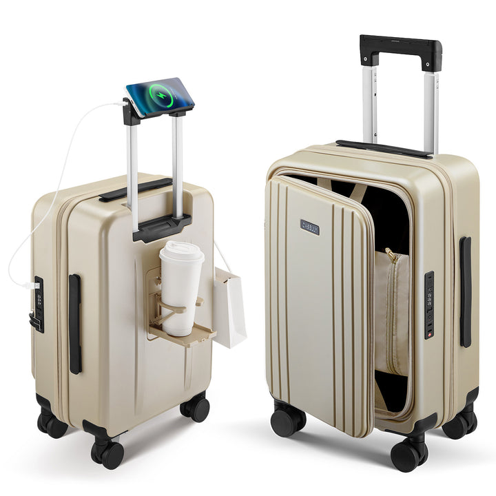 Unisex Smart Hard Shell Trolley Koffert Skanto