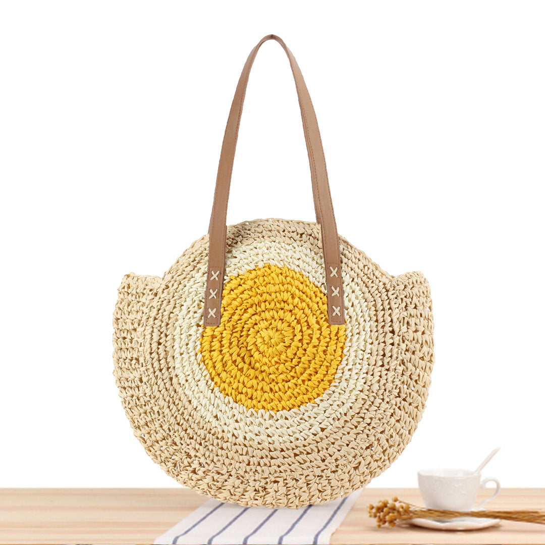 Round straw bag Skanto