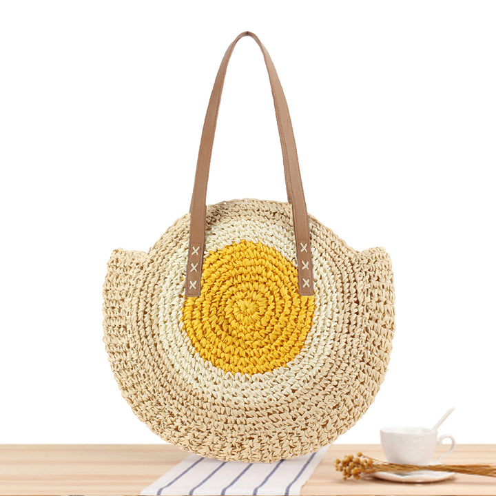 Round straw bag Skanto