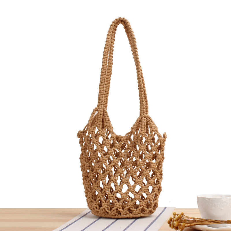 Trendy Makramee-Strandveske Skanto