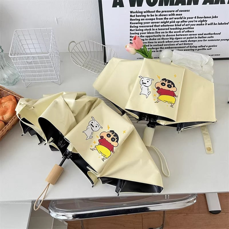 Damer foldbar paraply med kreativt karakterdesign Skanto
