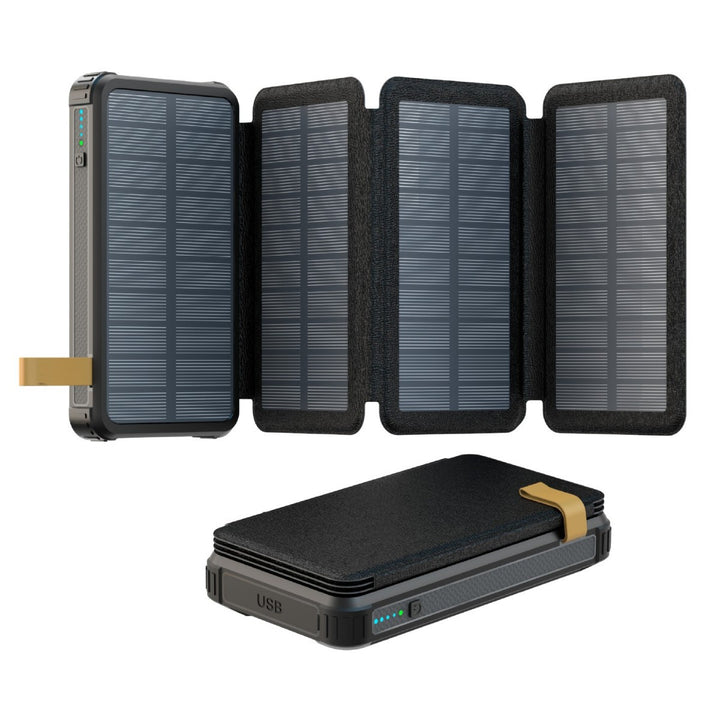 Solcelledrevet Powerbank med hurtigladingsfunksjon fra Skanto
