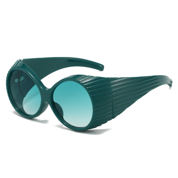 Dame Ekstravagant Solbrille med unikt bølgedesign Skanto