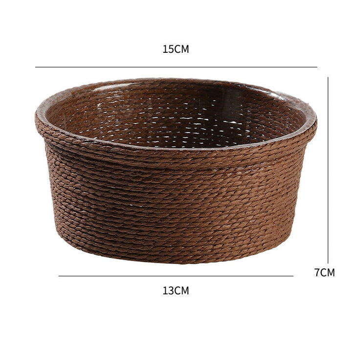 Naturlig fiber dekorativ lagringsbeholder Skanto