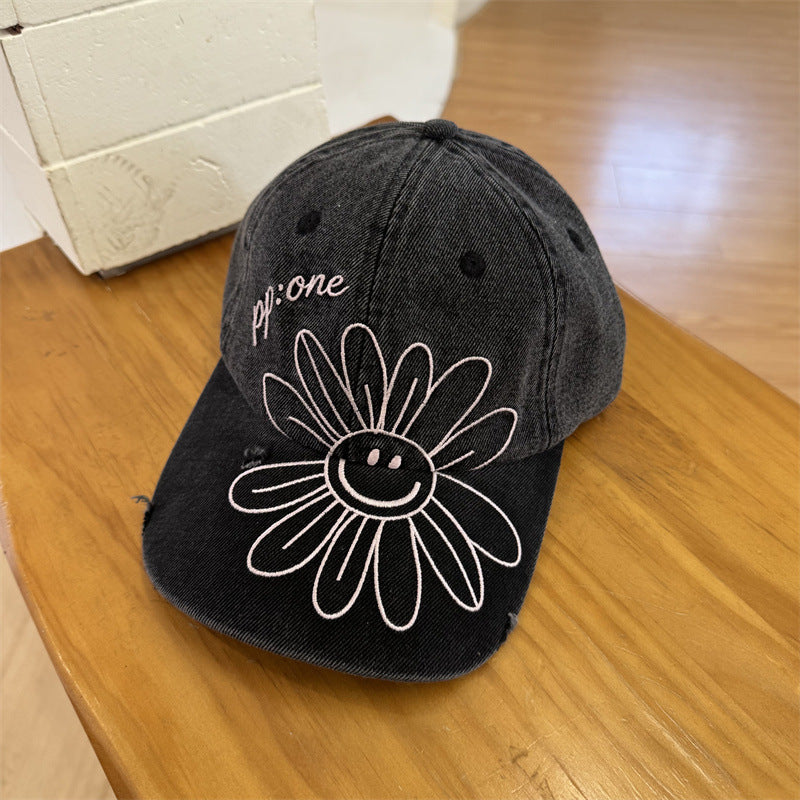 Unisex Grafisk Denim Caps Skanto