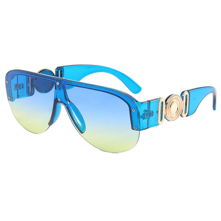 Dame stor solbrille med luksuriøs kantdesign Skanto