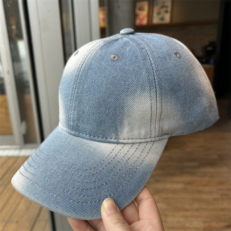 Kvinnens slitte denim baseball-caps Skanto 1784083710
