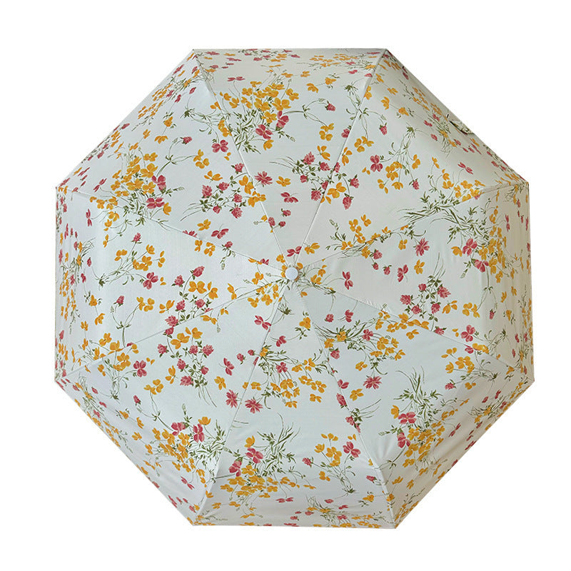 Dame Foldbar solskjerm med blomsterdesign Skanto
