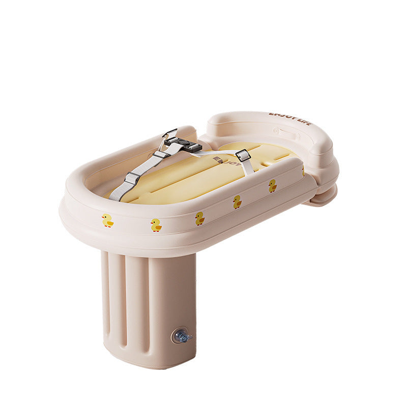 Dame Inflatable Badekar med Sikkerhetsstropper Skanto