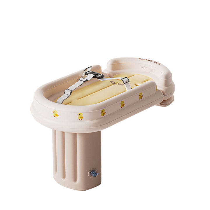 Dame Inflatable Badekar med Sikkerhetsstropper Skanto