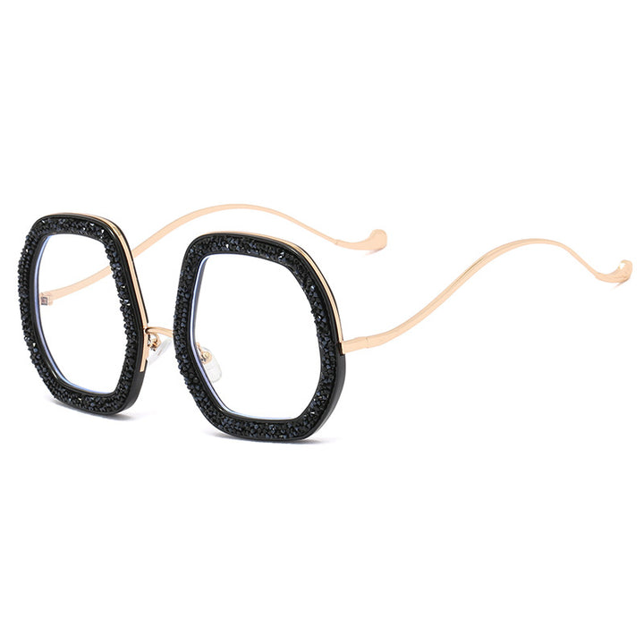 Damer ekstravagant solbrille med glitrende ramme Skanto