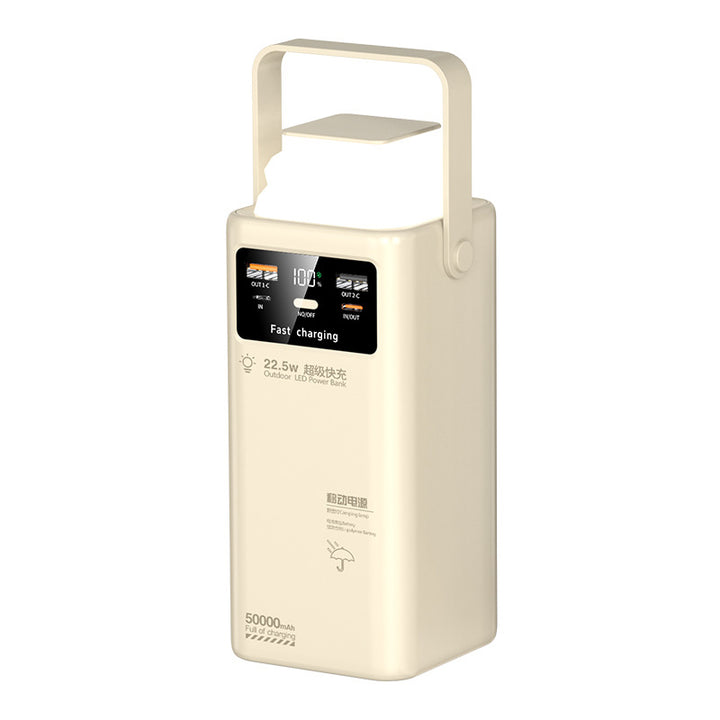 bærbart hurtigladere med LED-belysning Skanto