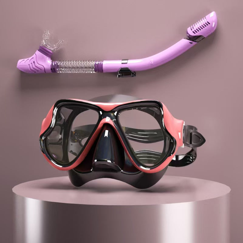Tauchmaske med ergonomisk design og et fleksibelt snorkel Skanto