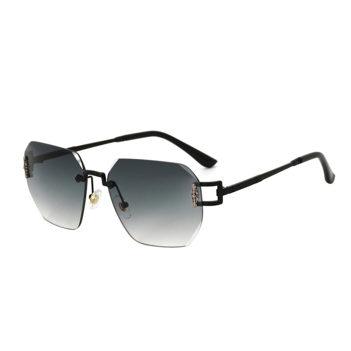 Dame Designer-solbrille i moderne, geometrisk design Skanto