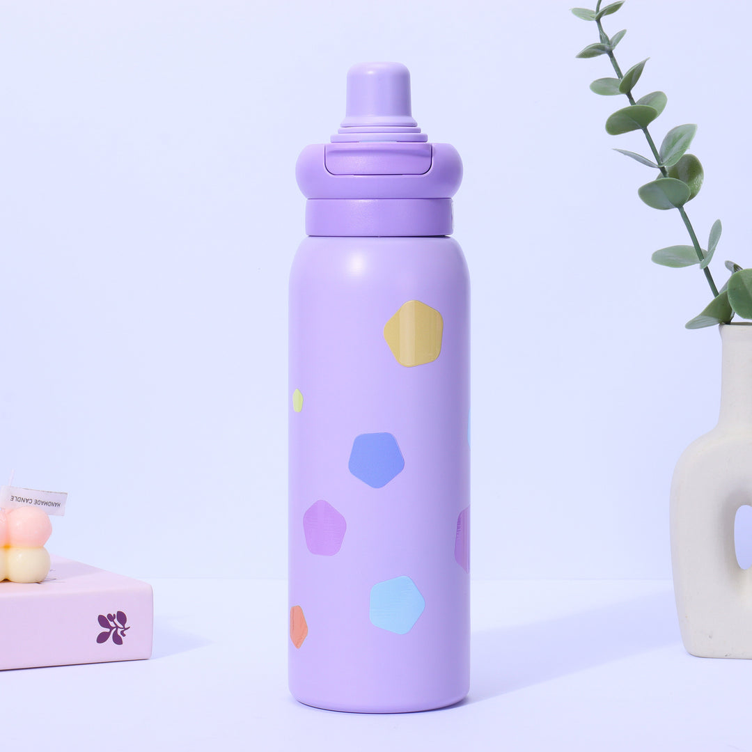 Dame Termo-Drikke flaske med rutsjefritt grep og uvanlig design Skanto