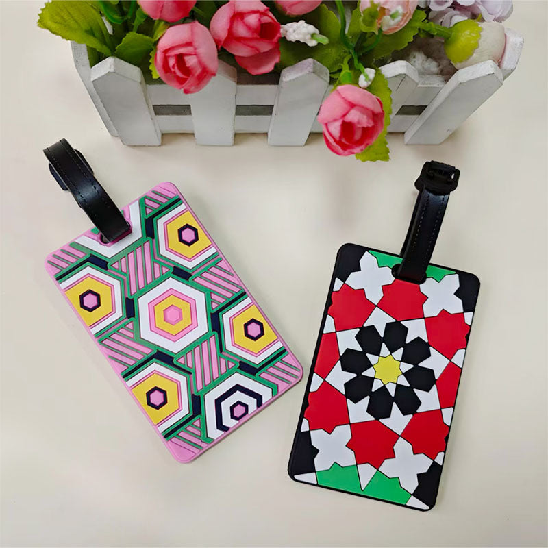 Unisex Geometric Pattern Luggage Identifier Skanto