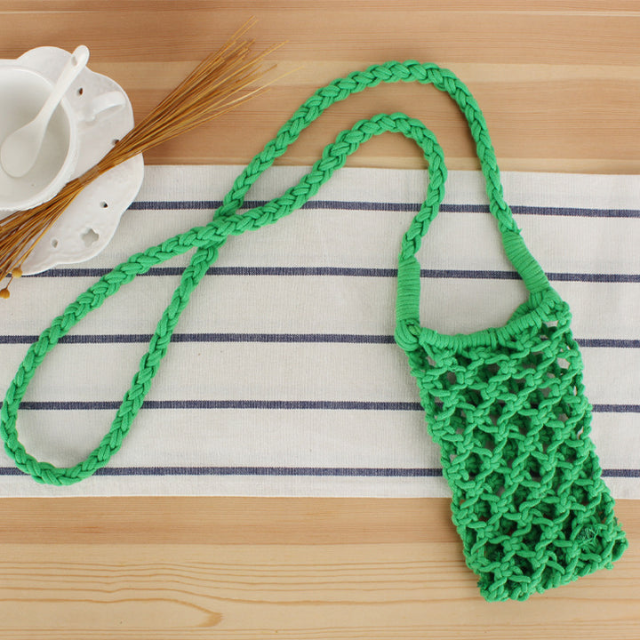 Makramee crossover bag i kreativt nettdesign Skanto