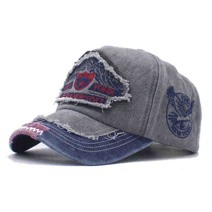 Herre slitt denim caps Skanto