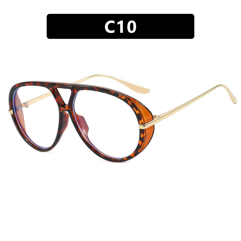 Dame Oversized solbriller med elegant plastramme og speilbelagte glass Skanto