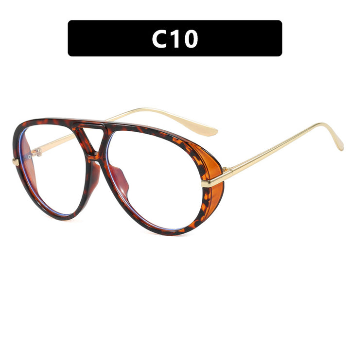 Dame Oversized solbriller med elegant plastramme og speilbelagte glass Skanto