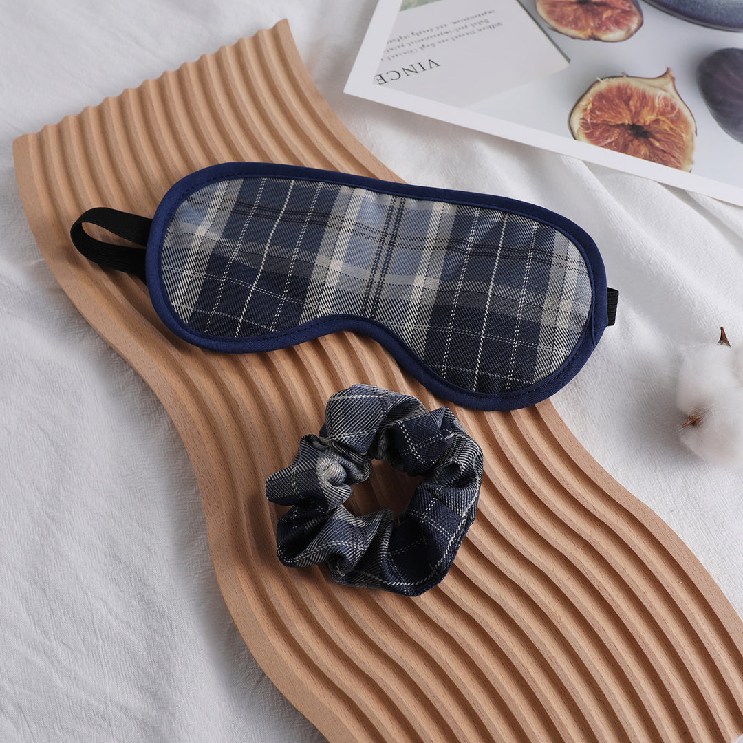 Unisex nan mykt polstret sovemaske med justerbart elastisk bånd Skanto
