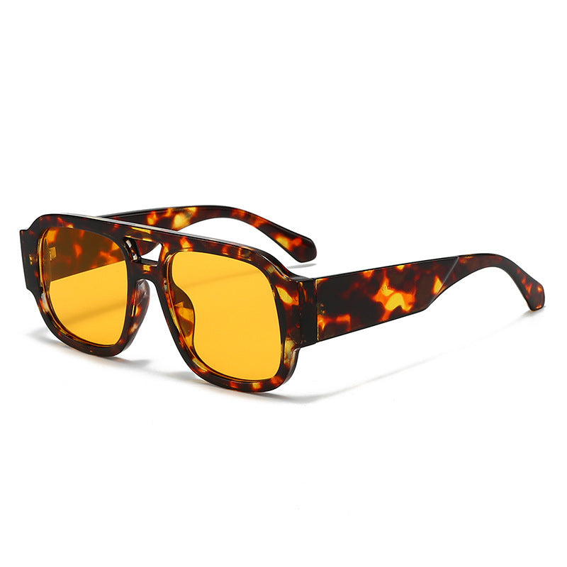 Unisex Bold Frame Retro Solbriller Skanto