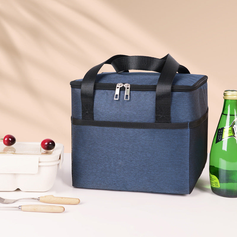 Insulated cooler bag with double protected zipper Skanto