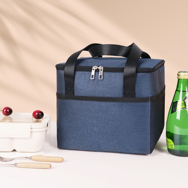 Insulated cooler bag with double protected zipper Skanto