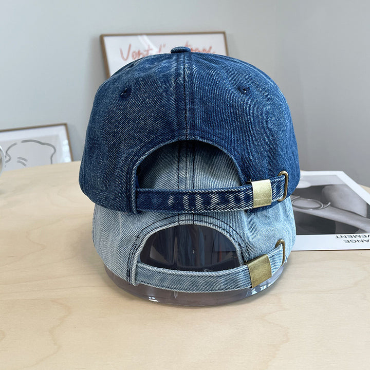 Herre Slitt Denim Baseball Caps Skanto