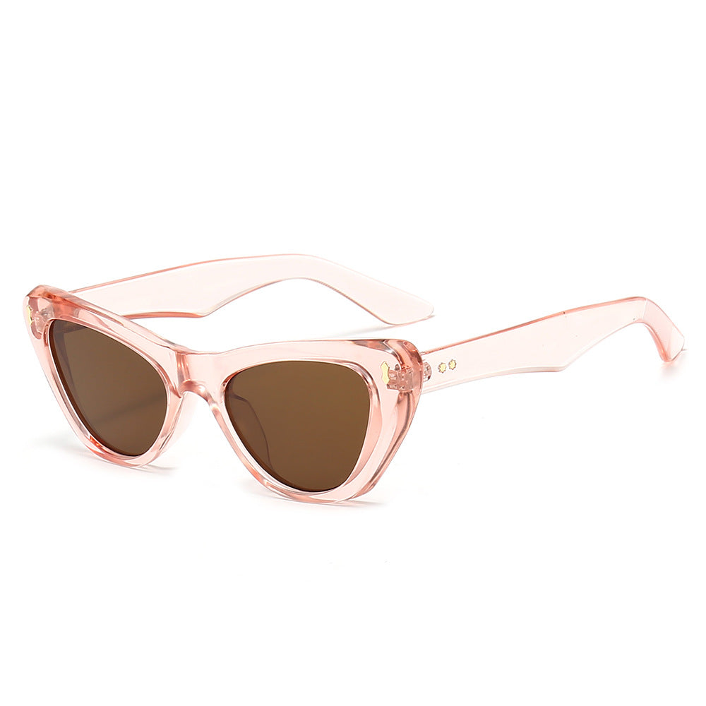 Damer cat-eye solbriller med elegante fremhevede rammer skanto