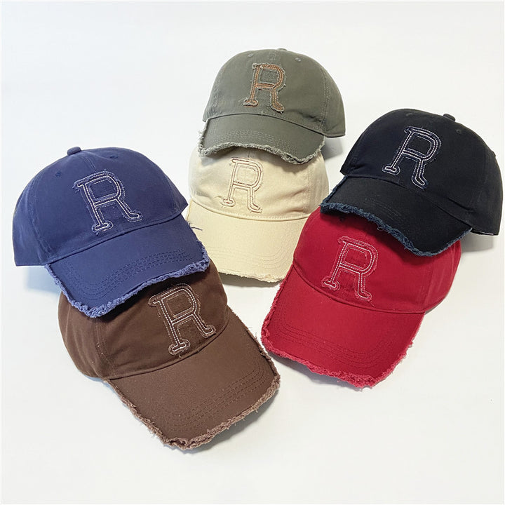 Kvinnenes Slitt Brodert Baseball Cap Skanto