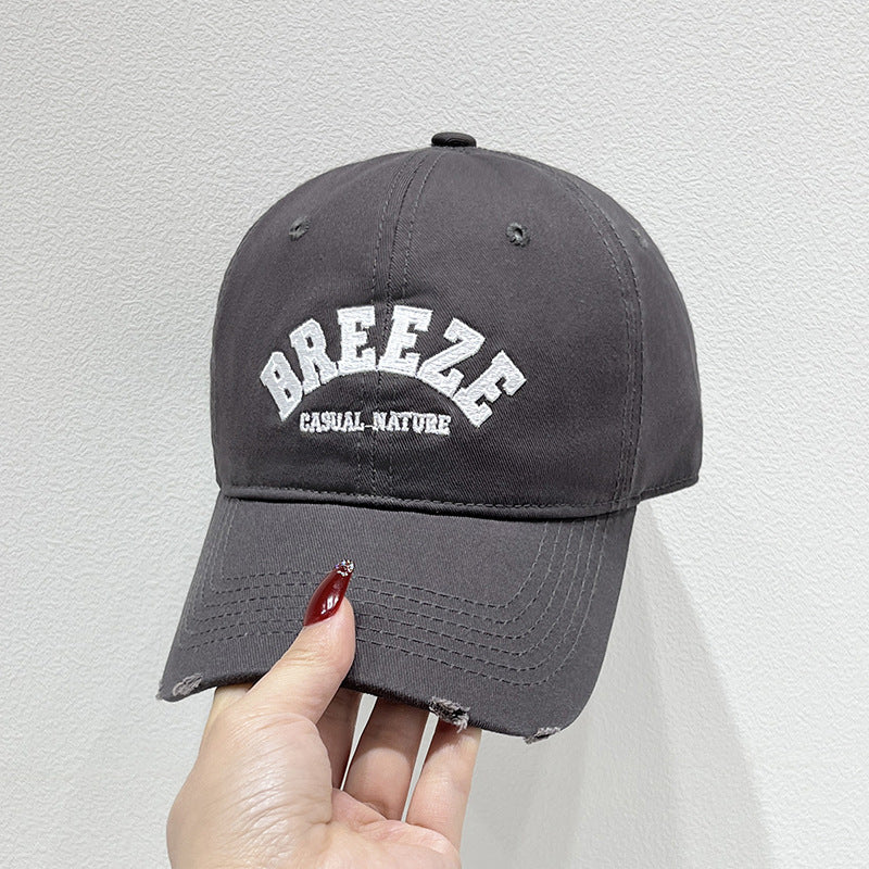 Herre Casual Slitt Bomulls Caps Skanto