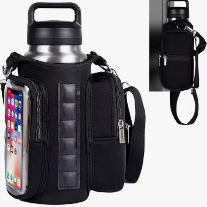 Kvinne multifunksjonell sportstasje med integrert telefonlomme Skanto