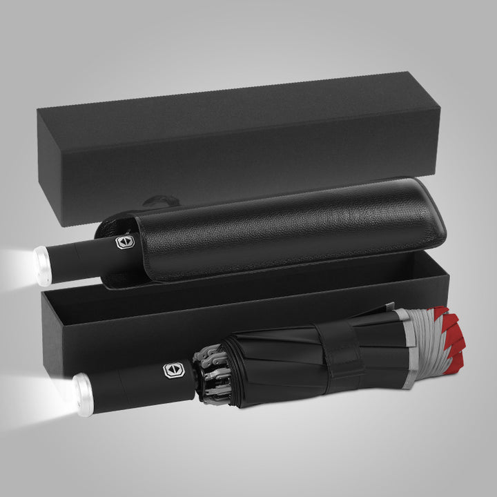 Damer kompakt og innovativ dobbel-trigger-regnparaply Skanto