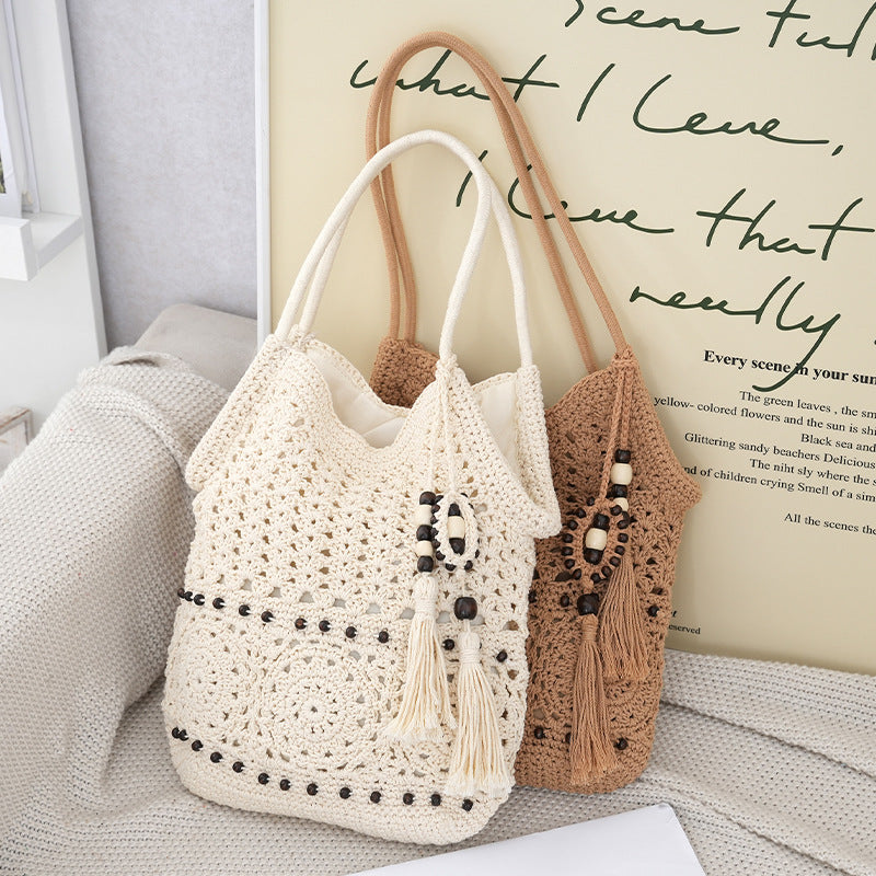 Håndlaget Makramee Crossbody Bag Skanto