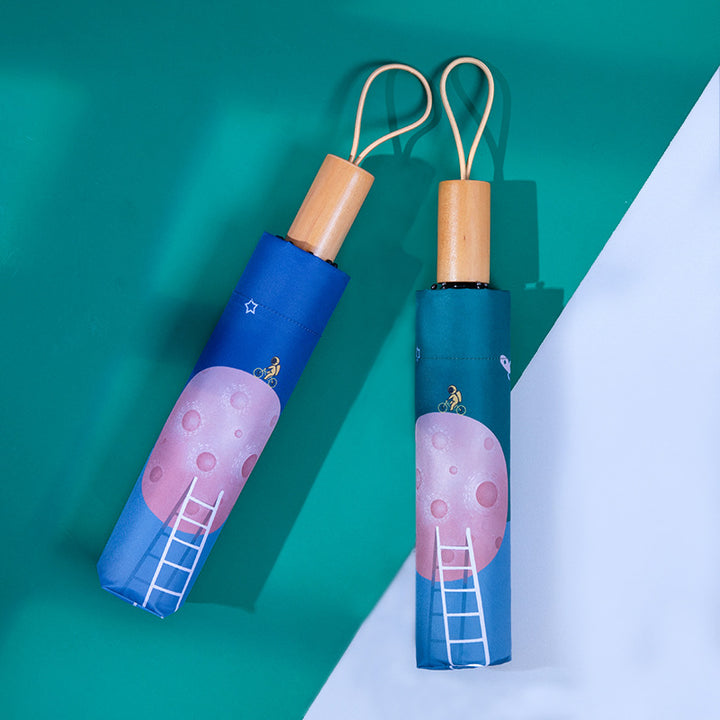 Unisex automatisk reiseparaply med kreativt design Skanto