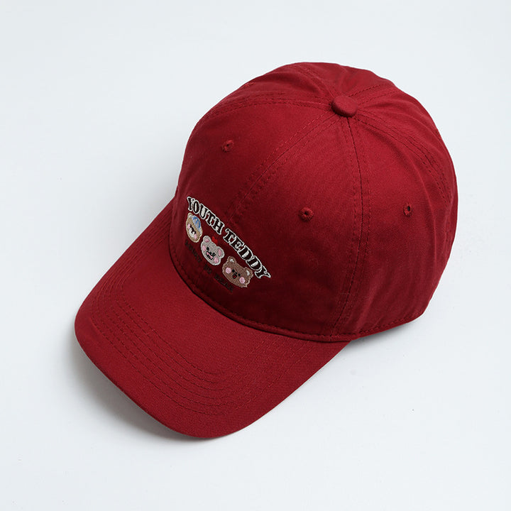 Kvinnenes Morsomme Broderte Teddy Bear Baseball Cap Skanto