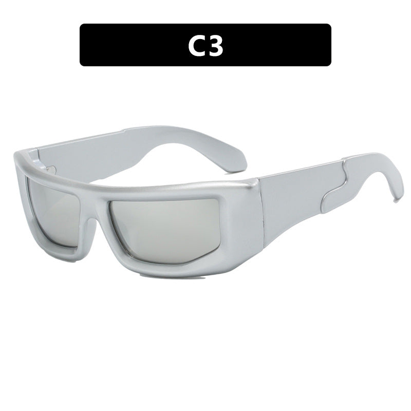 Dame sporty solbriller med bred ramme og polariserte glass Skanto