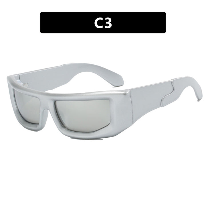 Dame sporty solbriller med bred ramme og polariserte glass Skanto