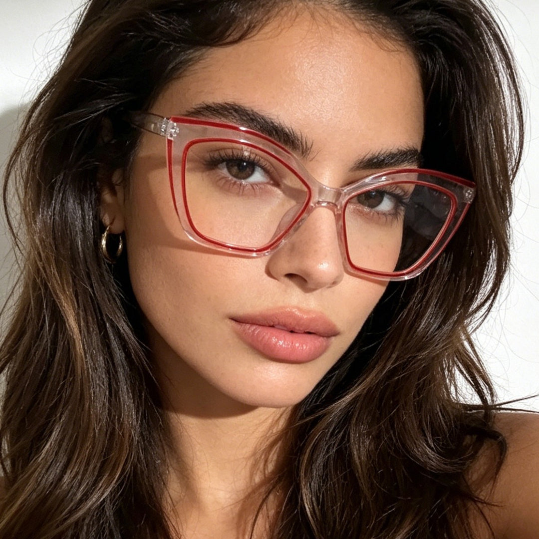 Dame ekstravagante Cat-Eye solbriller Skanto