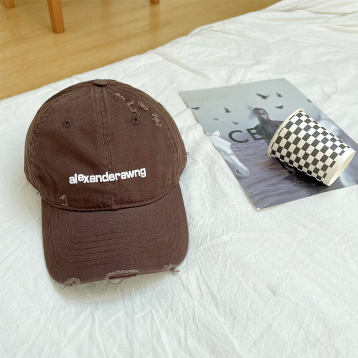 Unisex Slittet Bomull Baseball Caps Skanto