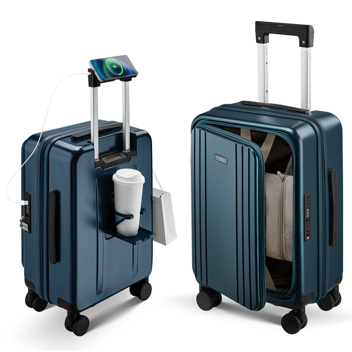 Unisex Smart Hard Shell Trolley Koffert Skanto