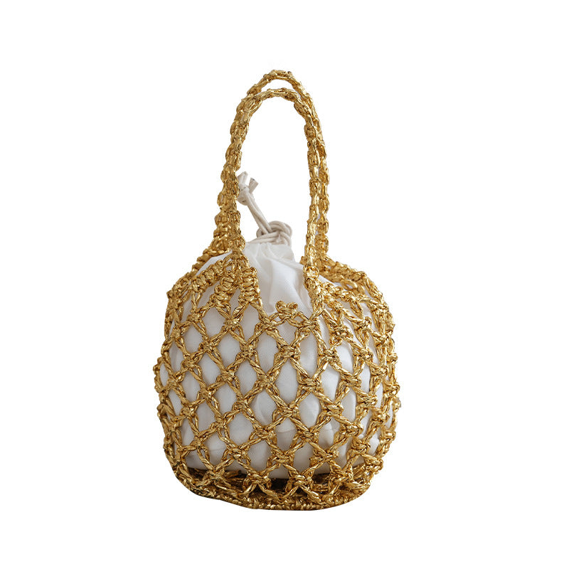 Nettbutikk shopper veske med flettet design Skanto
