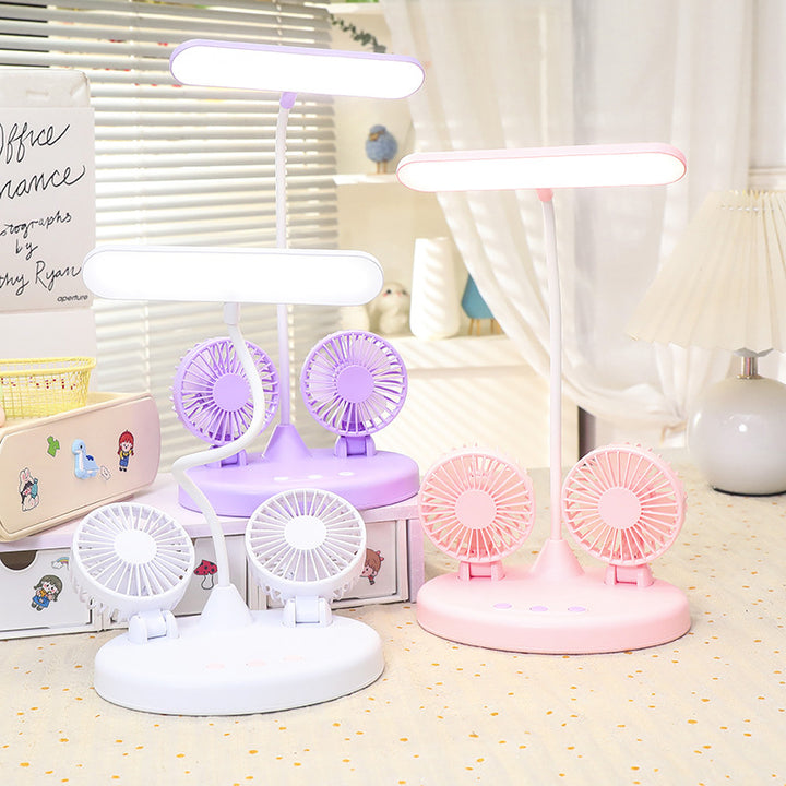 Dame Multifunksjonell Bordlampe med Integrerte Vifter Skanto