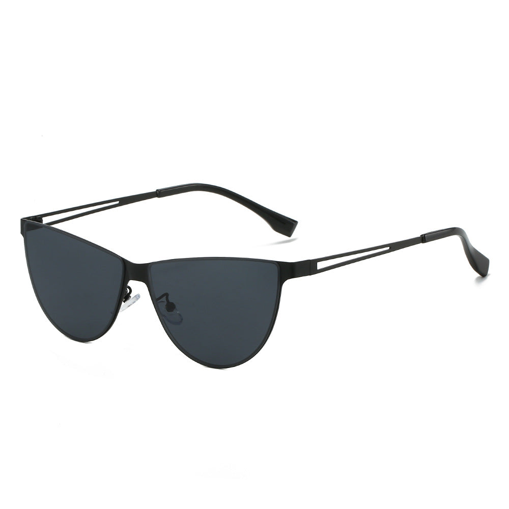 Damer Modische Cat-Eye solbriller med elegant metallramme Skanto
