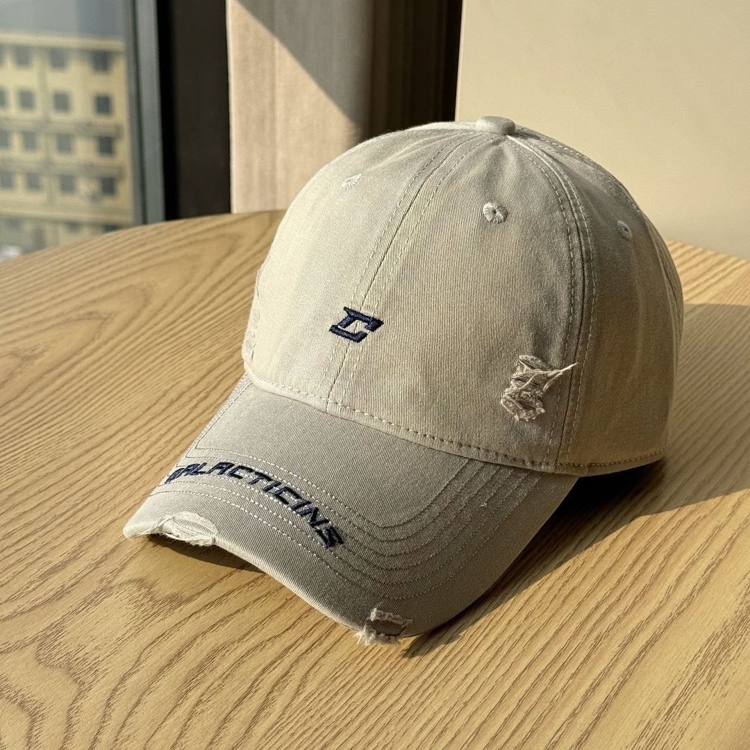 Herre Slitt Denim Baseball Caps Skanto
